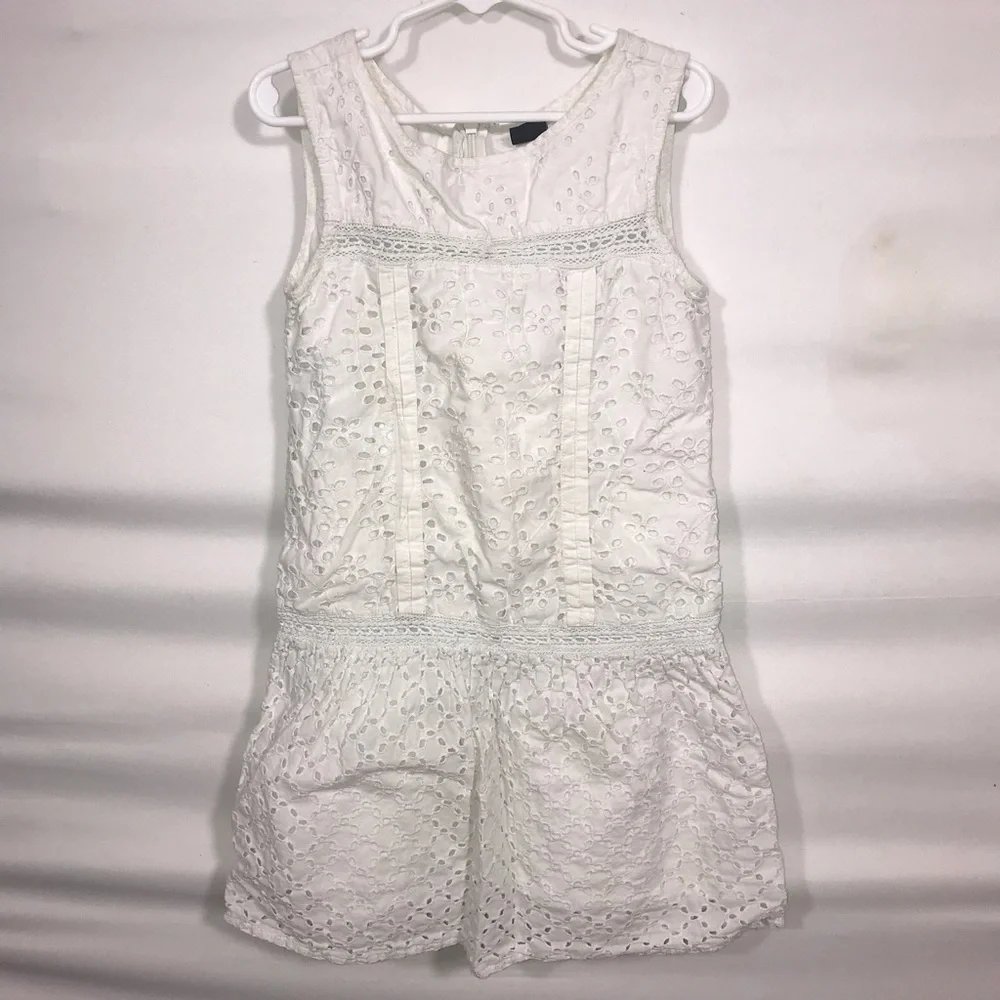 Gap White Eyelet Lace Dress